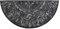 Salonloewe Amira Grey Fußmatte waschbar H42 x 085 cm Fußabtreter Schmutzfangmatte halbrund grau