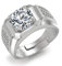 Halukakah Gold Diamantring Iced Out,Herren Platin überzogen Weißgold-Finish Ring Größe Einstellbar mit KOSTENLOSE Geschenkbox