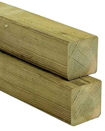 Gartenwelt Riegelsberger - Travi in Legno di Pino impregnato, 70 x 70 mm, Lunghezza 90 cm, 4 Lati piallati Lisci