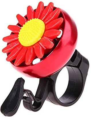Campanelli per Biciclette per Bambini, Campanello Bicicletta Allarme con Stampa Fiori Carino Bambini a Forma di Girasole Bambini Bici Bicicletta Ciclismo Campanello Manubrio Anello Ringer Horn