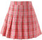 SANGTREE Jupe plissée avec bande élastique confortable pour filles et femmes, 2 ans – US 2XL, Plaid rose et rouge, Taille S