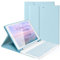 LAMA 10.2&10.5 Inch iPad Keyboard Case, Wireless Keyboard for 10.2&10.5 inch iPad (9th 2021/8th 2020/7th Generation 2019, iPad Air 3 2019,iPad Pro 2017) Detachable Keyboard Case&Pencil Holder,‎Blue