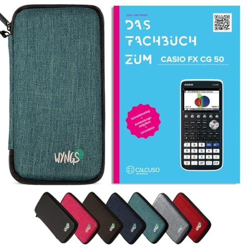 CALCUSO Zubehör Standardpaket Türkis kompatibel für Taschenrechner Casio FX-CG 50
