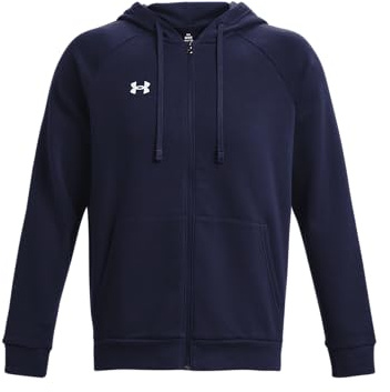 Under Armour Herren Ua Rival Cotton Fz Hoodie sportliche Sweatjacke, Warmer Kapuzenpullover mit durchgehendem Reißverschluss (1er Pack)