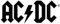 AC/DC Logo Aufkleber Sticker Angus Rock Metal Heavy ca. 16x7 cm schwarz