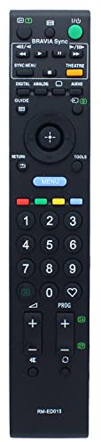 Télécommande de rechange RM-ED013 pour TV Sony également compatible avec RM-GD007 RM-GA008 RM-GA007 GA006 RM-GA005 RM-ED016 RM-ED011