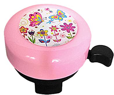 Fahrradklingel Kinder, Kinderrad-Klingel für Mädchen und Jungen, Mini Fahrrad Klingel Laut für Kinder und Erwachsene für Rennrad, Mountainbike und Roller (Schmetterling Rosa)