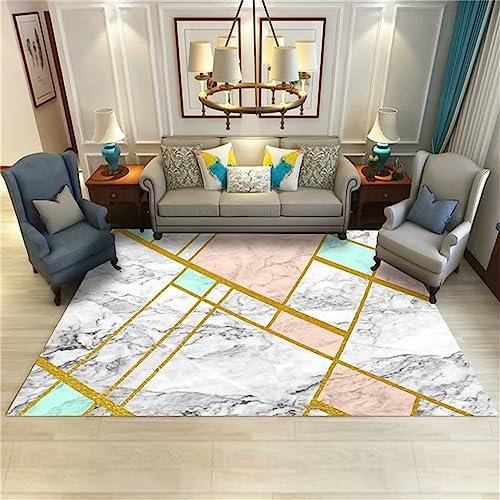 RUGMRZ Balkondeko Studium Geometrie Home Kreativität Bad Teppich Mehrfarbig Auslegware Kinderzimmer balkondekoration balkondeko kinderteppiche120x170CM