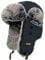 HEYANN Fliegermütze Herren Uschanka Trapper Russische Warme Mütze mit Ohrenklappen Winter Bomber Hut Wintermütze Unisex Fliegermütze Fellmütze für Herren (S/M, Schwarz-Schwarzjang)