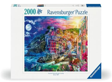 Ravensburger Colourful Cinque Terre Italy 2000 Piece Jigsaw Puzzles for Kids Age 12+
