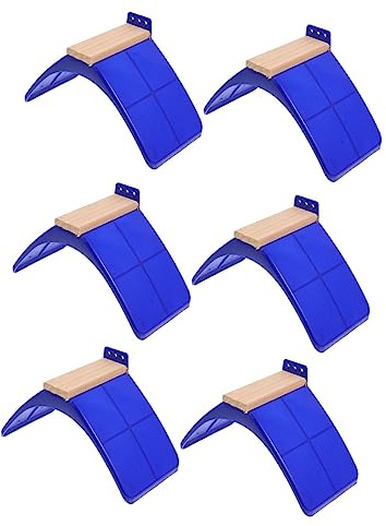 Angoily Solid Wood Pigeon Perch Stand 6Pcs Bird Rest Frame Rack for Pigeon Cage Accessories Indoor Outdoor Bird Playground
