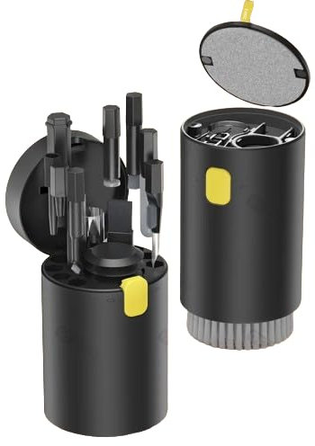 20 in 1 Keyboard Laptop Phone Electronics Cleaner Multi-Tool kit with Retractable Brush, Spray, Keycap Puller