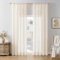 Softalker Weiße Gardinen Wohnzimmer Transparent Raumteiler Vorhang 240 cm Extra Lange Gardine und Vorhänge Beige Vorhangschals 2er Set 140 cm Breit Scheibengardinen Deko Kinderzimmer Schlafzimmer