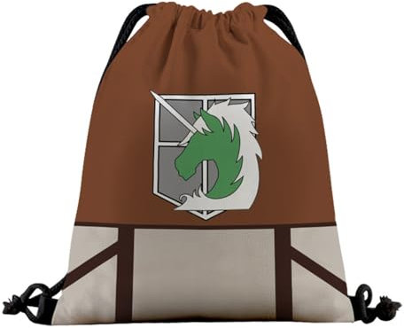 Attack on Titan Anime Peripherie Drawstring Umhängetasche Cartoon Drawstring Tasche wasserdicht Tasche
