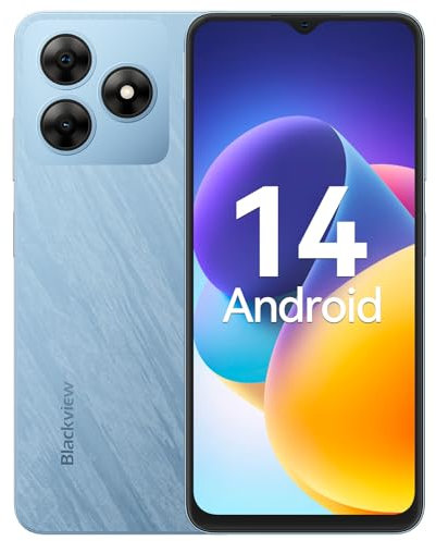 Blackview Wave 8C Smartphone Ohne Vertrag, 6GB+64GB/2TB SD, Octa Core 6,56 HD+, Akku 5000mAh, 13MP+8MP Kamera, 4G Dual SIM Handy Ohne Vertrag Günstig Simlockfreie, GPS/2 Jahre Garantie