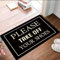Welcome Mat, 60cm x 40cm, Please Remove Your Shoes (New no pattern)