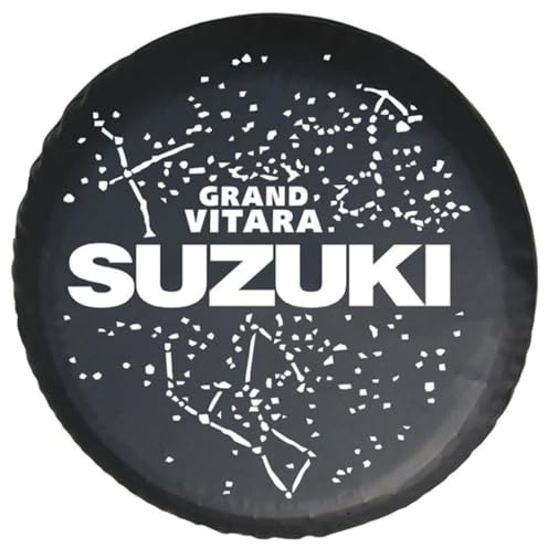 JTMLGDPA Housse Roue Secours de Voiture pour Suzuki Vitara (LY) 4.Gen 2015-2022,Housse de Pneu de Secours Antipoussière Imperméable Protections de Roue Décorer Accessoires,D-16in