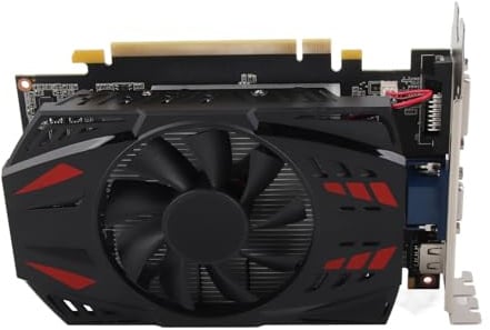 Tarjeta Gráfica GTX1050Ti 1G DDR5 780MHz para PC de Escritorio Juegos y Multimedia Baja Temperatura y Bajo Ruido 128Bit para Juegos y Rendimiento Óptimo