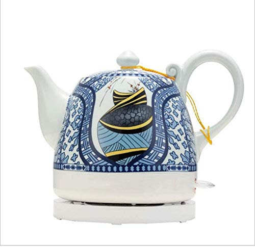 KXQYIKYI Xinderise Kettles, Ceramic Electric Kettle Abstract Landscape Removable Base Boil Dry Protection 1.2L Boils Water Fast for Tea Coffee Soup Oatmeal hopeful