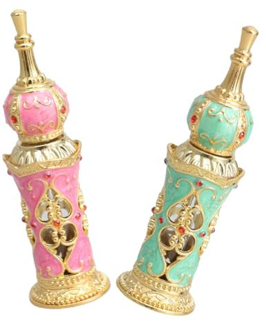 Ipetboom 2 Pièces Flacon De Parfum Vide Rechargeable Pour Huiles Essentielles Et Parfums Style Décoratif Vintage