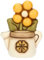 THUN - Mini annaffiatoio con margherita - ceramica - Collezione Bomboniera - 4.6 x 3.3 x 6.1 cm
