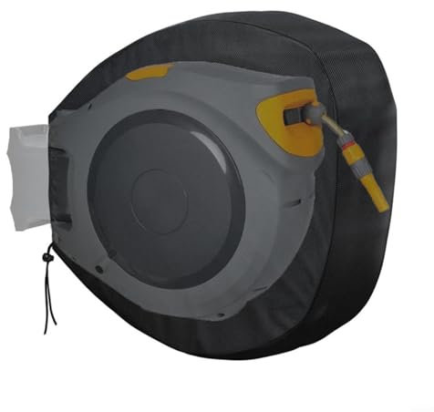 FACAIIO Gartenschlauchtrommelschutz, wasserdicht, Oxford-Stoff, Wetterschutz, 55 x 55 x 30 cm