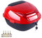 AffinityFurn Universal Motorcycle Top Box 32L Capacity Motorcycle Tour Tail Box Helmet Top Case Luggage Case for Motorbike Moped Back Rear Case Red