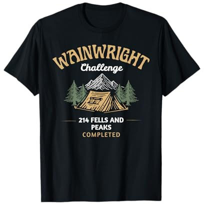 Wainwright Challenge 214 Fells Completed Hiking Gift T-Shirt