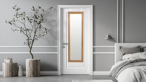 ReflexSales Overdoor Full Length Mirror Bath/Bed/Wardrobe/Door LRG VintageOakEffect