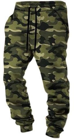 Celanisai Pantalones de chándal para hombre, diseño de camuflaje, modernos, militares, ajustados, para gimnasio, fitness, correr, estilo vintage, para el tiempo libre, con bolsillos, tallas grandes