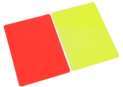 YUGSHNKFC Football Redness Yellow Card Set Sport Fußball Schiedsrichter Redness Yellow Card Fußball und Auswurfkarten Schiedsrichter Disziplinarkarten