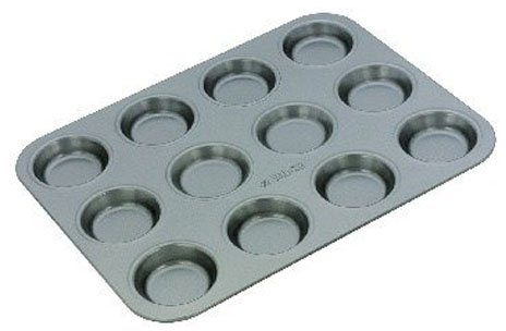 Judge Non-Stick Bun Tin with 12 Cups, Dishwasher Safe, 34cm x 25cm x 1.5cm