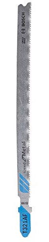 Bosch Professional 3x Lames de scie sauteuse T 321 AF Speed for Metal (pour Tuyaux et de profilés métal, paroi mince, Professional Accessoire Scie sauteuse)