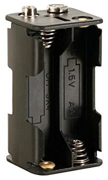 COUPLEUR DE 4 PILRES AA (LR6), AVEC CONTACTS A PRESSION