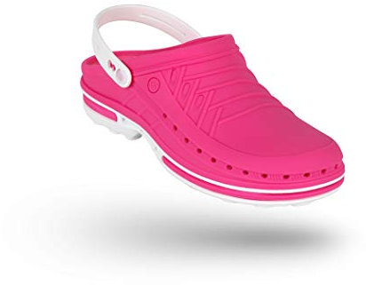 WOCK Clog con Tira y Plantilla Steri-Tech, Zueco Sanitario de Trabajo Mujer e Hombre - Esterilizable, Antiestático, Transpirable e Antideslizante