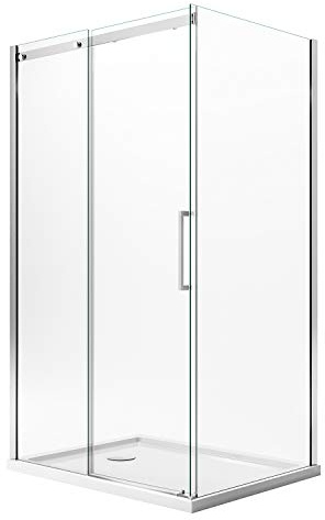 Idralite Duschkabine 140x70 cm H200 Klarglas nach Links Öffnung mit Easy-Clean Mod. Prime Duo 1 Tür