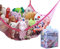 MiniOwls Toy Storage Hammock X-Large Organizer and De-cluttering Solution for Plush Stuffed Animals, great for Nursary & Playroom (pink, XL)
