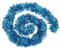 Robelli Thick Ice Blue Luxury Metallic Christmas Tree Tinsel Decoration - 2m