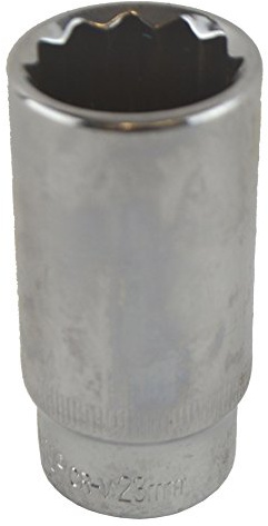 23mm 3/8 Drive Double Deep Metric Socket Double Hex / 12 Sided