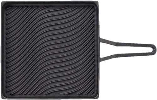 Iwachu Nambu Eisenwaren/Grillpfanne aus Gusseisen/Quadratisch Large Schwarz
