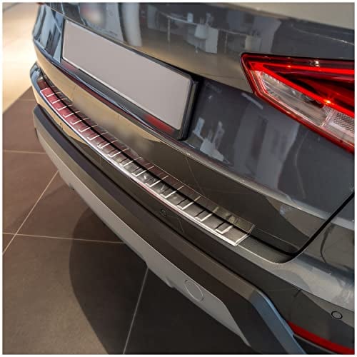 teileplus24 L605 Ladekantenschutz V2A Edelstahl kompatibel mit Seat Arona 6P 2017- Abkantung, Farbe:Silber gebürstet