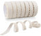 7 rotoli di nastro decorativo in pizzo, nastro adesivo in pizzo di cotone, involucro e nastro decorativo per artigianato e avvolgimento a mano, tessuto, beige