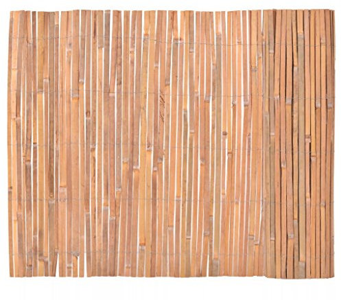 Garten Bambusmatte Sichtschutzmatte Bambus Sichtschutz Bambuszaun 100 x 400 cm (H x L) für Garten oder Balkon