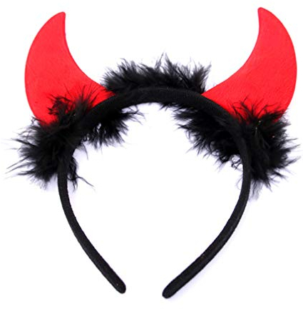 Holibanna Halloween führte ox Haar-Accessoires Hornstirnband Teufel Horn Haarband Halloween-Party-Festival