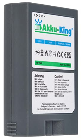 Akku-King Akku kompatibel mit Ring 8AB1S7-0EN0 - Li-Ion 5200mAh - für Spotlight Cam, Video Doorbell 2, 8VR1S7, RV4