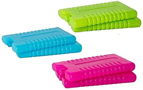 G4GADGET 16cm Freezer Blocks – Pack of 4 – Long-Lasting Reusable Ice Packs for Coolers, Picnic Bags, Travel & Outdoor Adventures – Ideal for Beach & Hiking Trips