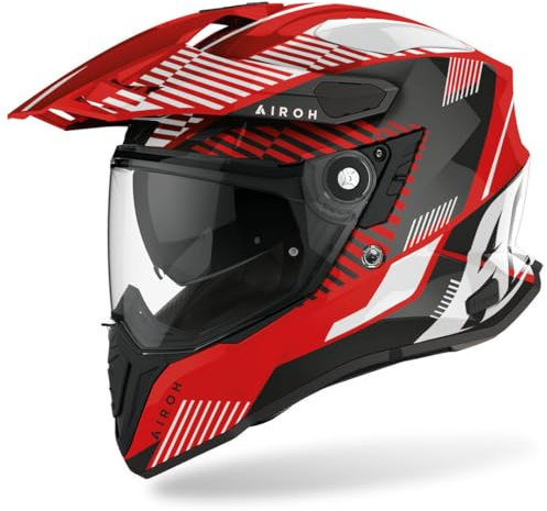 AIROH CASCO COMMANDER BOOST RED GLOSS S