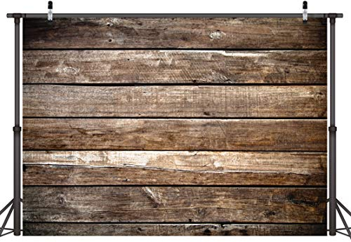 LYWYGG 10x8FT Photography Backdrop Brown Wood Backdrops Photography Wood Floor Wall Background Photographyers CP-172-1008