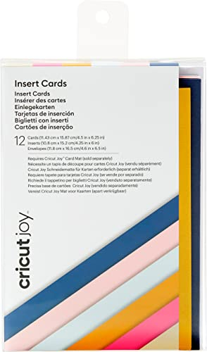 Cricut Joy Insert Cards | Sensei | 11,4 cm x 15,9 cm (4,5 x 6,25) | 12-Pack | Zur Verwendung mit Cricut Freude