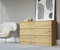 3E 3xE living.com Kommode 6 120 cm - mit 6 Schubladen Größen (Artisan Eiche)…